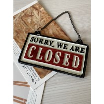 【小天使0】Dulton Reversible Sign “OPEN-CLOSED” 鐵製美式營業用雙面招牌